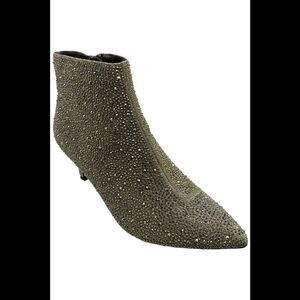 Masseys Women's Ursula Heeled Studded Ankle Boot Metallic - Medium